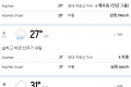 주간예보(청주시 낭성면) 7/1 월 ~ 7/5 금 주간예보(청주시 낭성면) 7/1 월 ~ 7/5 금